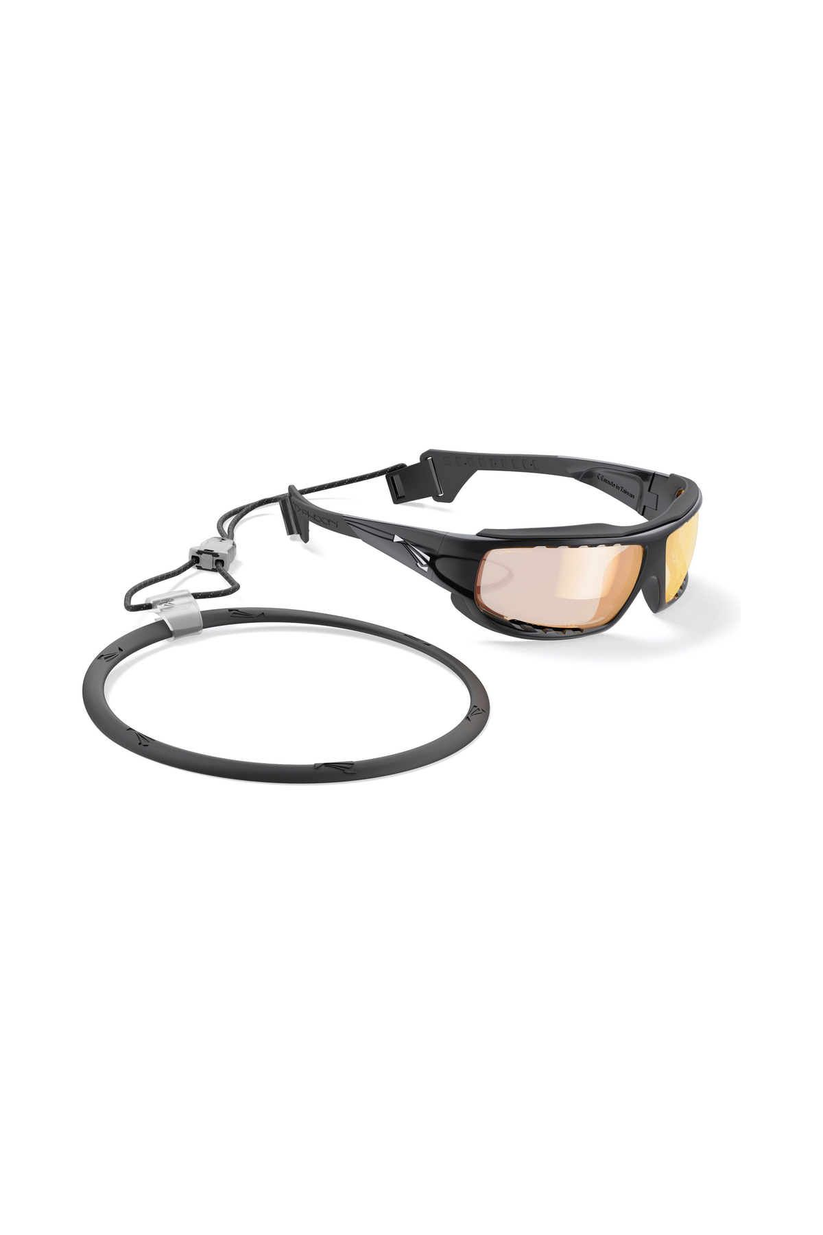 Typhoon Gloss Black - Black PC Photochromic Eclipse Series - Multilayer Red Brown