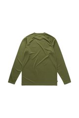 Tactic L/S Loosefit Quickdry - Olive Green - espalda