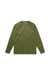 Tactic L/S Loosefit Quickdry - Olive Green - frente